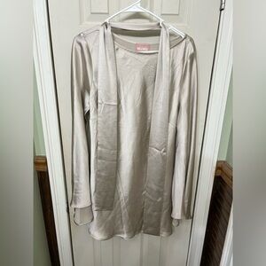 Show me your Mumu Beige Long Sleeve Dress with belt